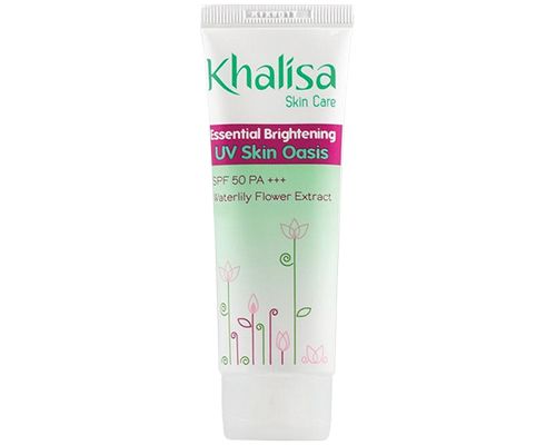 Sunscreen Untuk Kulit Berminyak di Bawah 50 Ribu, Khalisa Essential Brightening UV Skin Oasis
